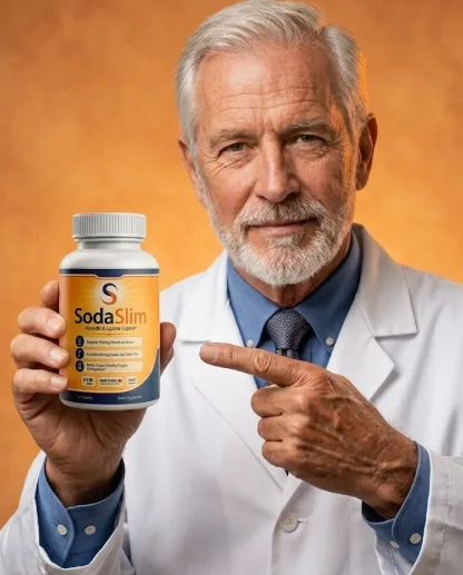 Doctor holding a bottle of SodaSlim